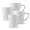 Lewis's Mug Pack Set of 4 Porcelain Mugs - White