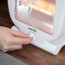 Warmlite 800W Folding Quartz Heater - White
