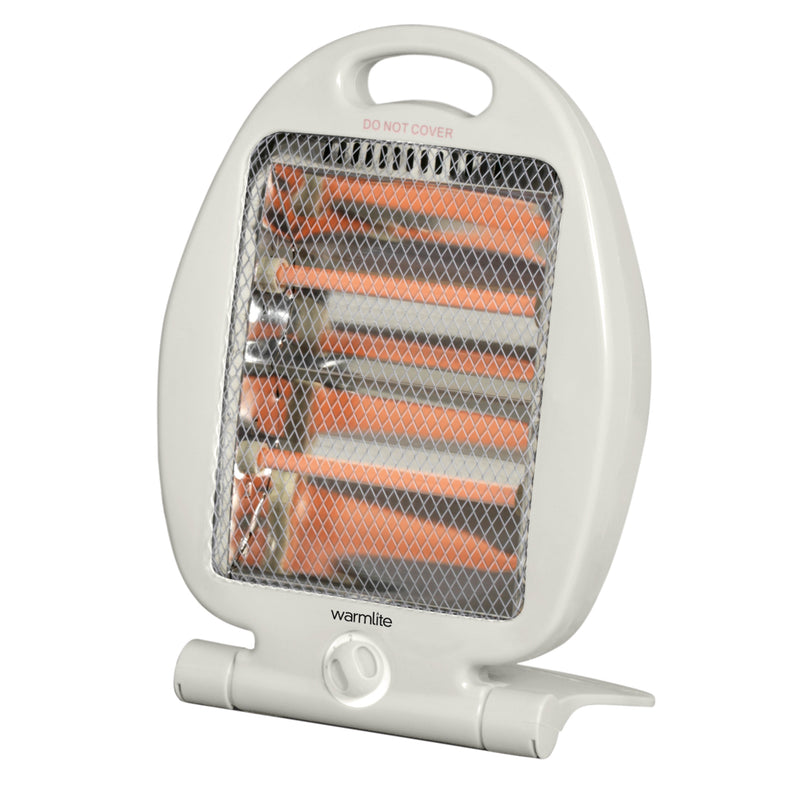 Warmlite 800W Folding Quartz Heater - White