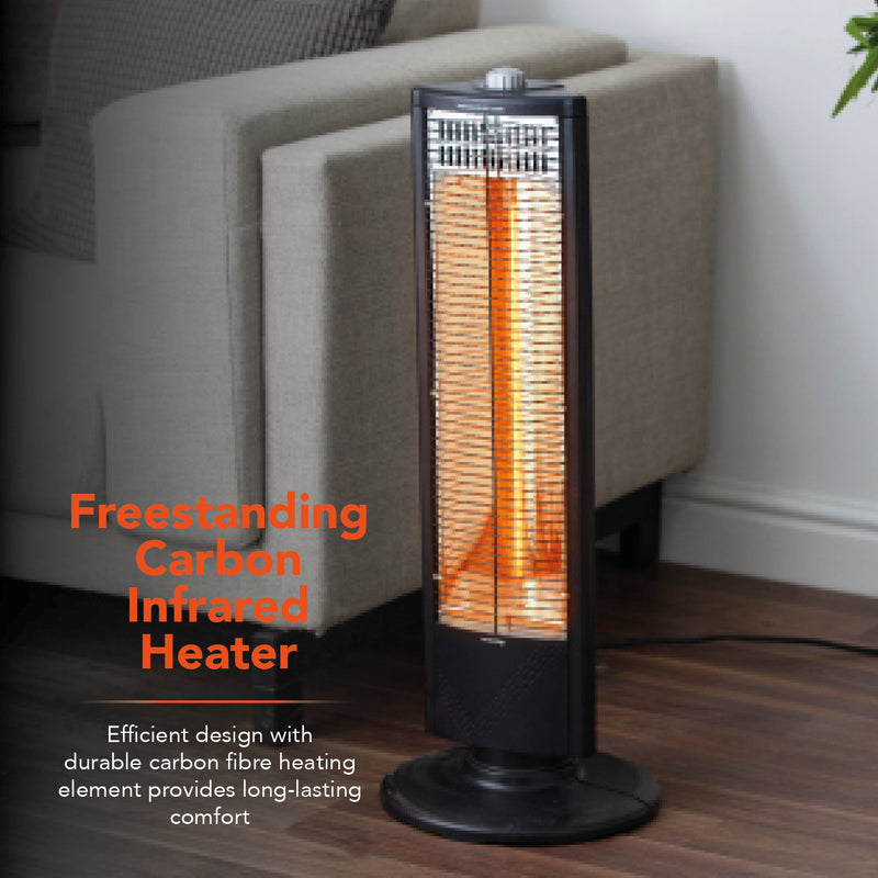 Warmlite Carbon Heater with Oscillation Black 1KW