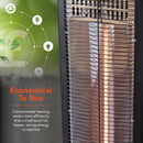 Warmlite Carbon Heater with Oscillation Black 1KW