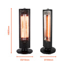 Warmlite Carbon Heater with Oscillation Black 1KW