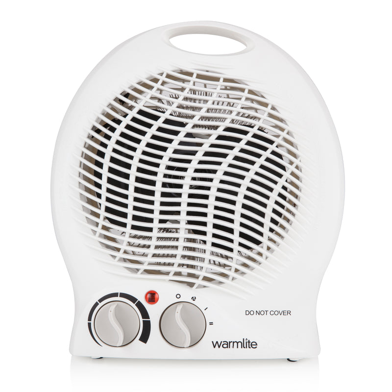 Warmlite 2000W Upright Fan Heater - White