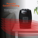 Warmlite 1500W Ceramic Fan Heater - Black