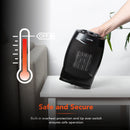 Warmlite 1500W Ceramic Fan Heater - Black