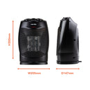 Warmlite 1500W Ceramic Fan Heater - Black