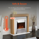 Warmlite Chester Fireplace Suite 2kw - Oak Effect