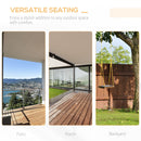 Outsunny-2 Seater Hanging Swing Bench - Wood