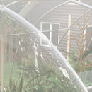 Outsunny 4 x 3 x 2m Polytunnel Greenhouse with Door, Galvanised Steel Frame
