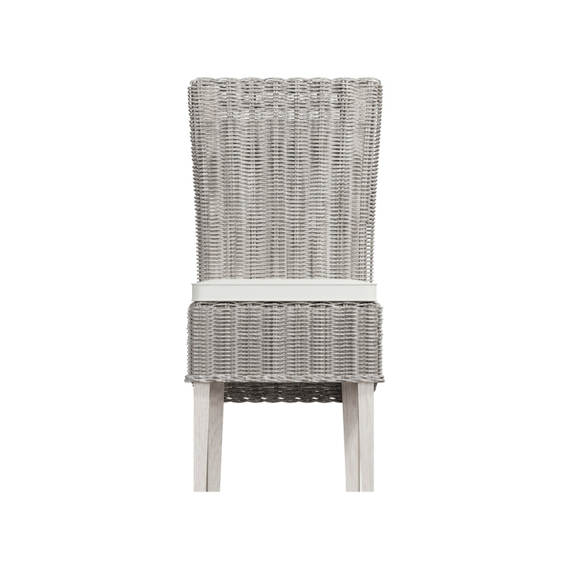 Hatton Wicker White Wash Pair of Wicker Chair with Cushion 46 x 60 x 105 cm