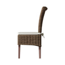 Hatton Wicker Kooboo Grey Pair of Wicker Chair with Cushion 46 x 60 x 105 cm