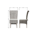 Hatton Wicker White Wash Pair of Wicker Chair with Cushion 46 x 60 x 105 cm