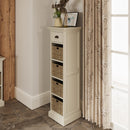 Hatton Antique White  Storage Unit 1 Drawer 4 Basket 35 x 35 x 125 cm