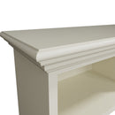 Hatton Antique White  Wall Coat Rack Unit 3 Hole 7 Coat Hook 116 x 25 x 40 cm