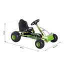 Kids Pedal Go Kart - Black & Green