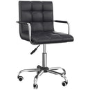 Vinsetto Mid Back Home Office Chair Swivel Computer Chair with Armrests, Black