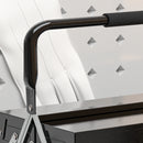 DURHAND 3 Tier Metal Toolbox with 5 Tray Carry Handle 56cmx20cmx34cm Black