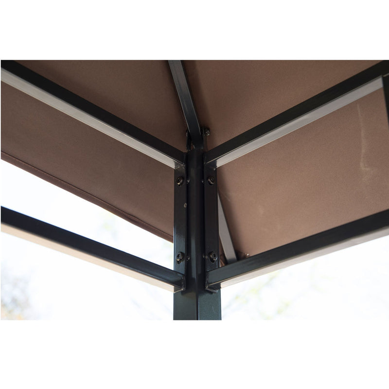 Outsunny Grill Gazebo Brown