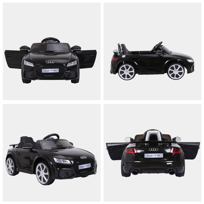 HOMCOM Kids Electric Ride On Car Audi TT RS - Black