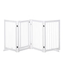 PawHut White Pine Wood Pet Gate