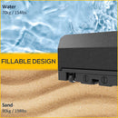 Outsunny Cantilever Parasol Base For Banana Parasol W/ Wheels Water Sand Filled