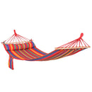 Outsunny Portable Cotton Hammock with Headrest - Multi Colour