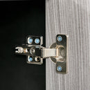 HOMCOM Push-Open Cabinet with Two Drawers Grey