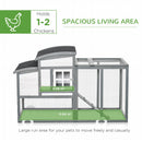 PawHut Deluxe Chicken Coop 140 x 67 x 88.5cm