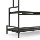 Outsunny 3 Tiered Plant Rack Stand with Hanging Hooks for Indoor Outdoor Use