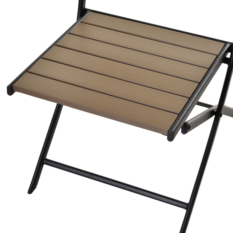 Outsunny Garden Bistro  Set- Black & Brown