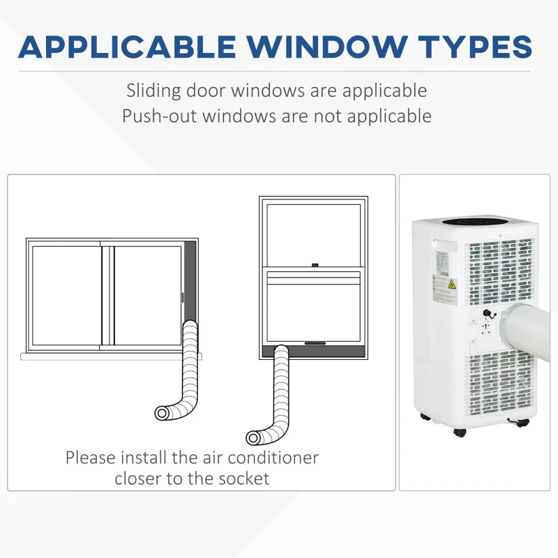 HOMCOM Air Conditioner Unit - White