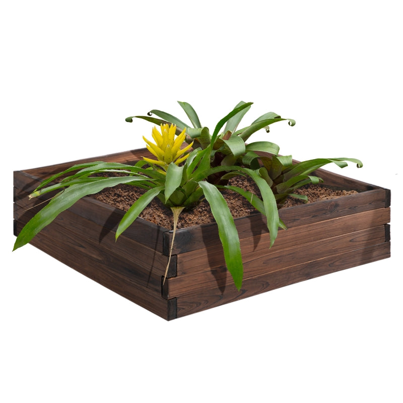 Outsunny Wooden Raised Garden Bed Planter 80 x 80cm