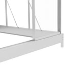 Outsunny 6 x 6ft Walk-In Polycarbonate Greenhouse with Foundation Window Silver
