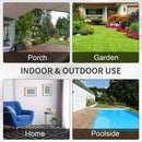 Outsunny-3 Seater Rattan Sofa Water Resistant Cushions - Brown