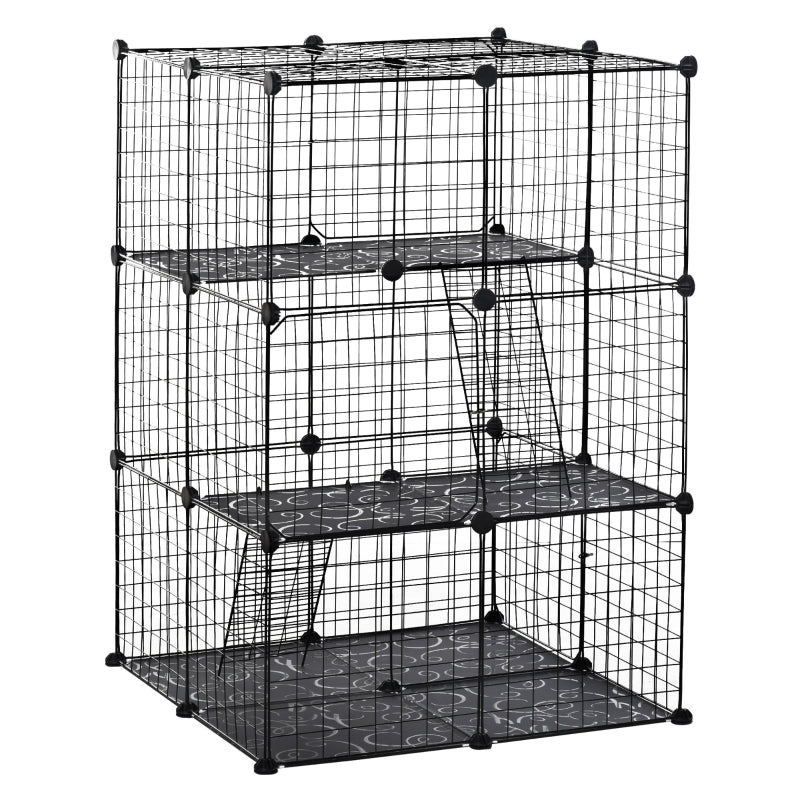 PawHut Pet Playpen Small Animal Cage