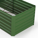 Outsunny Galvanised Steel Outdoor Raised Bed w/ Reinforced Rods, Green