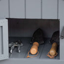 Outsunny  Fir Garden Storage Shed With Shelves Log Rack, For Garden Tools