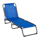 Outsunny  Sun Lounger With Pillow - Blue