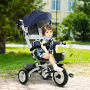 Baby Tricycle Stroller with Handle- Blue