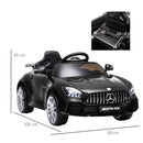 Kids Electric Ride on Mercedes Benz GTR 12v - Black