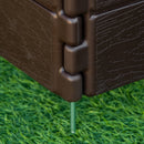 Outsunny Plastic Planter 6 Panels Raised Garden Bed