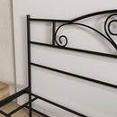 HOMCOM King Metal Bed Frame w/ Headboard and Footboard, 31cm Under-bed Space