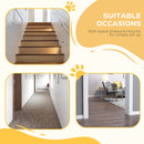 PawHut 74-87cm Adjustable Metal Pet Gate Safety Barrier w/ Auto-Close Door White