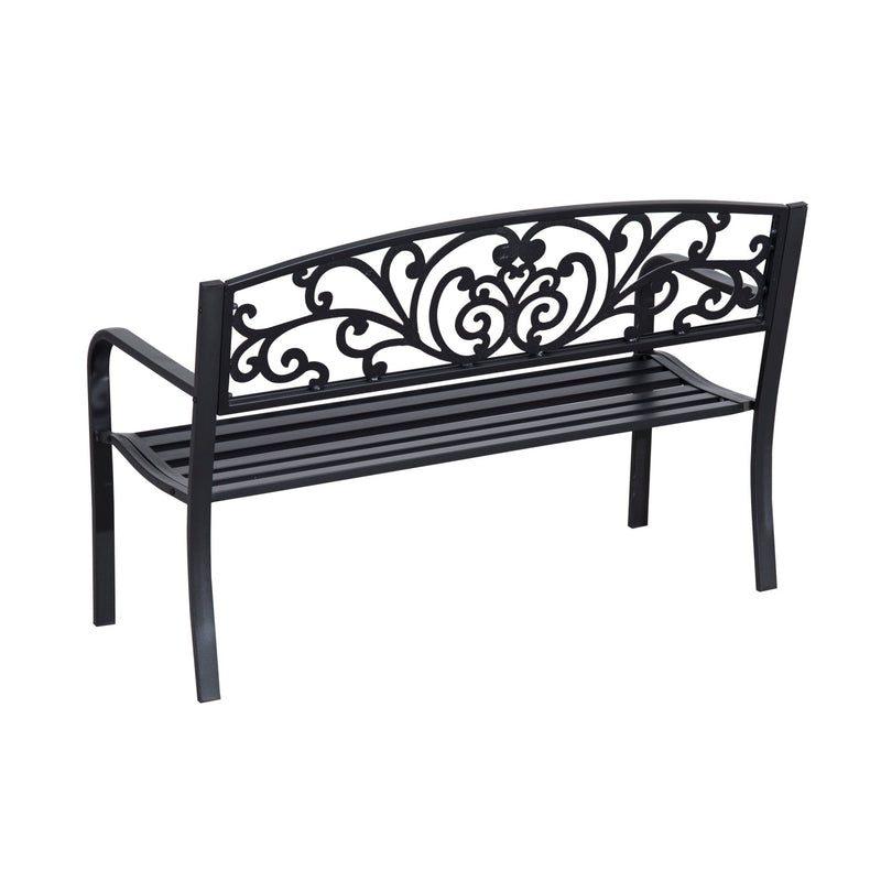 Outsunny Garden Bench - Black