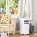 HOMCOM Mobile Air Conditioner Portable AC Unit - White