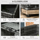 Outsunny 8 Pieces Patio Rattan Sofa Set Garden Furniture Set for Outdoor Grey