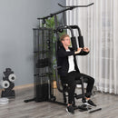 HOMCOM Multifunction Home Gym System Weight Training Exercise Workout Station