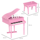 Kids Electronic Keyboard - Included Music Stand & Bench