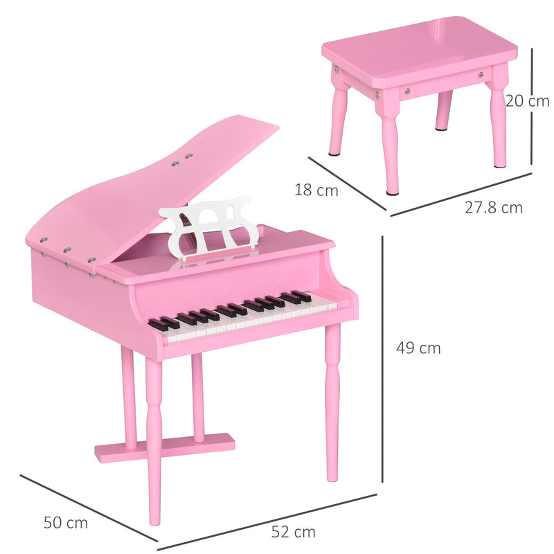Kids Electronic Keyboard - Included Music Stand & Bench