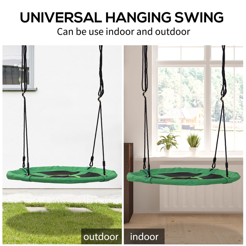 Homcom Kids Swing Black & Green